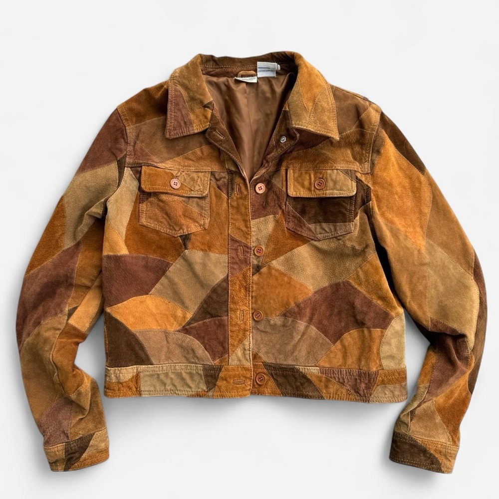 Vintage 90s Newport News Patchwork Jacket